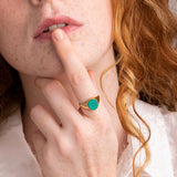 Sello Oro 18kt con malaquita Martina