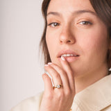 Anillo solitario Oro 18kt circonita Enid