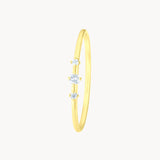 Anillo Oro 18kt trio con diamantes Gisela
