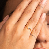 Anillo Oro 18 kt diamantes negros Zaira