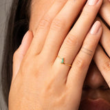 Anillo Oro 18 kt con esmeraldas Zaira