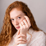 Anillo Oro 18 kt rubelita y diamantes Palmira