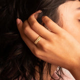 Anillo Oro 18kt circonitas Amina