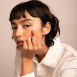 Anillo Oro 18kt circonitas eslabones Kaila