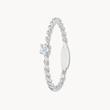 Anillo solitario Oro 18kt con diamante Tayla