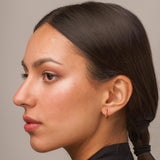 Aros Oro 18kt hexagonales con diamante Carina