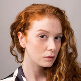 Aros Oro 18kt circonitas topacio azul Camelia