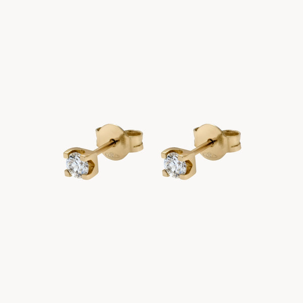 DIAMOND CLAW EARRINGS 0.16 CARATS MICHELLE