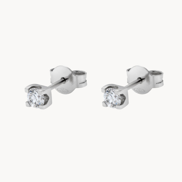 EARRINGS WITH CLAW DIAMOND 0.32 CARATS MICHELLE