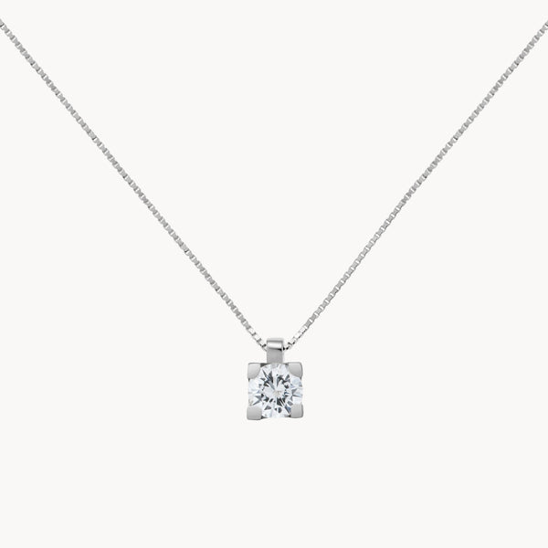 PENDANT WITH CLAW DIAMOND 0.10 CARATS MICHELLE