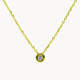 CHATON DIAMOND PENDANT 0.060 CARATS ASYA