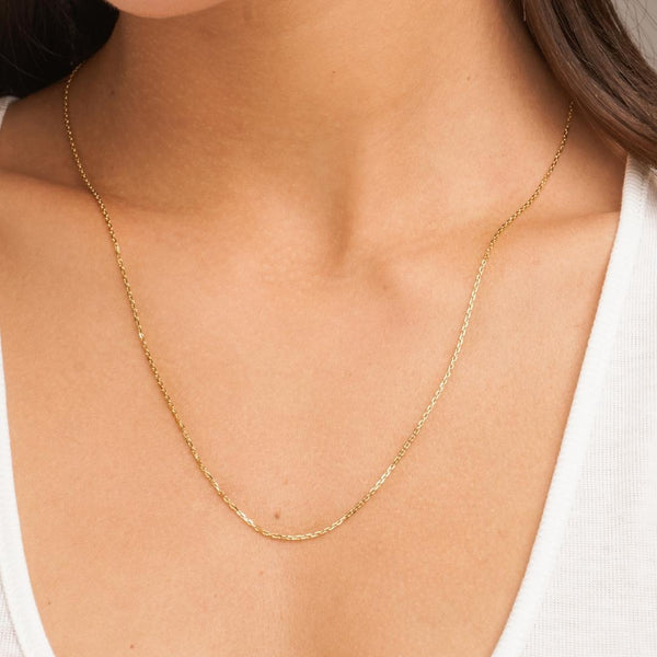 Cadena Oro 18kt maciza forsat Nina
