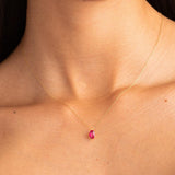 Colgante Oro 18kt con rubi oval Ivy