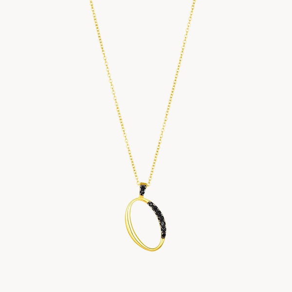 Colgante Oro 18 kilates con diamantes negros o de Mimikoko