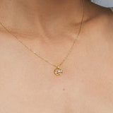 Colgante Oro 18 kt trio diamantes Elpis