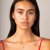 Colgante Oro 18 kilates esmeralda Francesca