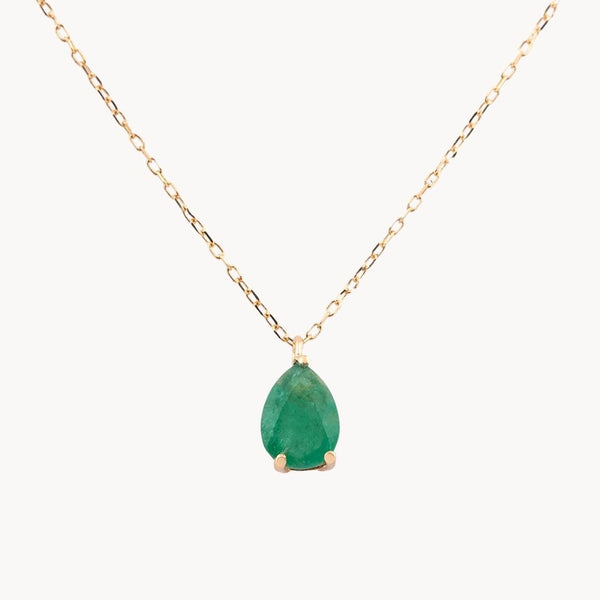Colgante Oro 18kt esmeralda Keren