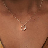 Colgante Oro 9 kilates aro con perla Ivana