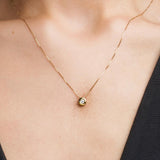 Colgante Oro 18kt diamante chatón 0.11 quilates Asya