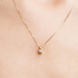 Colgante Oro 18kt diamante con garras 0.15 quilates Michelle