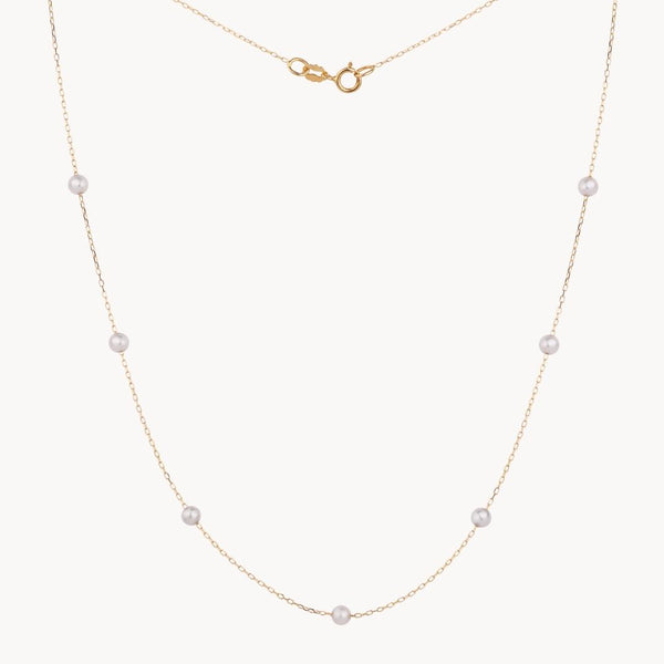 Collar Oro 18 kilates con perlas Atenea