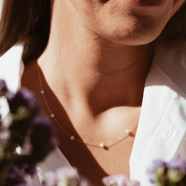 Collar Oro 18kt con perlas Atenea