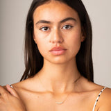 Collar Oro 18 kt topacios azules y circonitas Korina