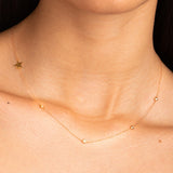 Collar Oro rosa 18 kilates con estrella y diamantes Odele