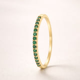 RING WITH EMERALDS CORNELIA