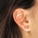 Earcuff Oro 18kt circonitas Azahara