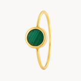 RING WITH MALACHITE MEGAN
