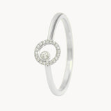 CIRCLE RING WITH DIAMONDS TIMEA