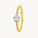RING FLOWER WITH DIAMONDS DAGMARA