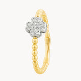CROSS RING WITH 0.13 CARAT DIAMONDS BRITNEY
