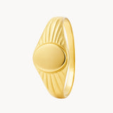 SIGNET RING LAOISE BANDS