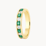 RING EMERALDS AND WHITE ZIRCONIAS FRANZI