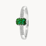ETNA EMERALD AND DIAMOND RING