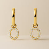 CIRCLE EARRINGS WITH DIAMONDS ALISON