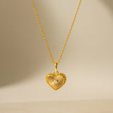 HEART PENDANT WITH DIAMOND NADJA