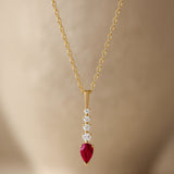 PENDANT WITH RUBY AND SIRPA DIAMONDS