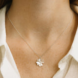 CLOVER PENDANT WITH ZIRCONIA