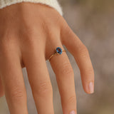 RING WITH LONDON BLUE TOPAZ STELLA