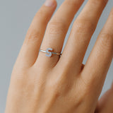 INITIAL RING S WITH ZIRCONIA