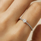 RING FLOWER WITH DIAMONDS DAGMARA