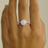 AMETHYST AND DIAMOND RING CORDELIA