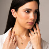 Colgante Oro 18 kilates con diamantes o de Mimikoko