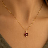 COLGANTE RODOLITAS Y DIAMANTES YAMILA