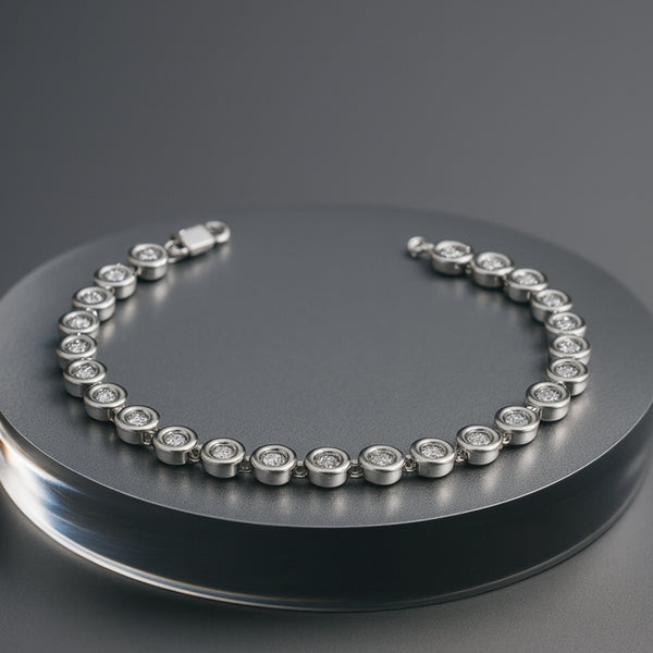 PULSERA RIVIERE DIAMANTES CREADOS COLECCION ASTRA