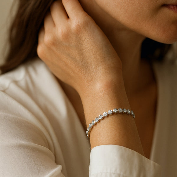 PULSERA RIVIERE DIAMANTES CREADOS COLECCION ASTRA