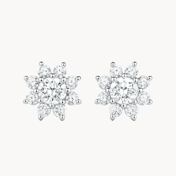 PENDIENTES ROSETA DIAMANTES CREADOS COLECCION ASTRA